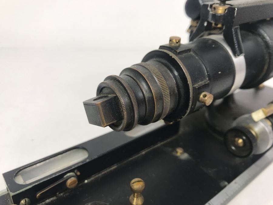 Vintage W. & L.E. Gurley Survey Level Telescope 483192 Princeton PhD Geologist Kenneth Deffeyes [Photo 23]