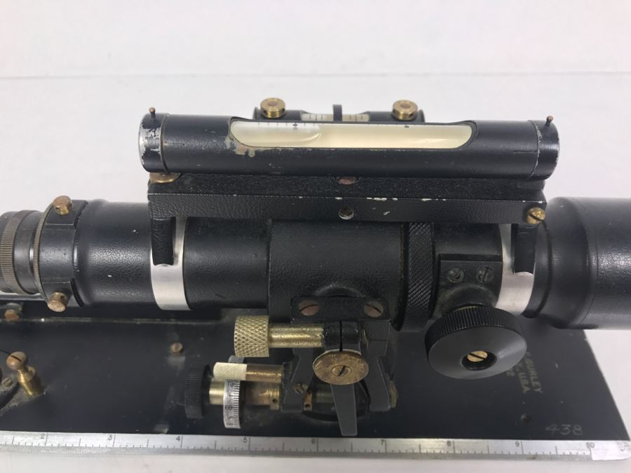 Vintage W. & L.E. Gurley Survey Level Telescope 483192 Princeton PhD Geologist Kenneth Deffeyes [Photo 19]