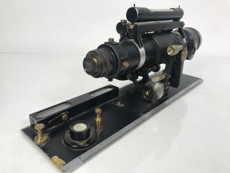 Vintage W. & L.E. Gurley Survey Level Telescope 483192 Princeton PhD Geologist Kenneth Deffeyes [Photo 17]