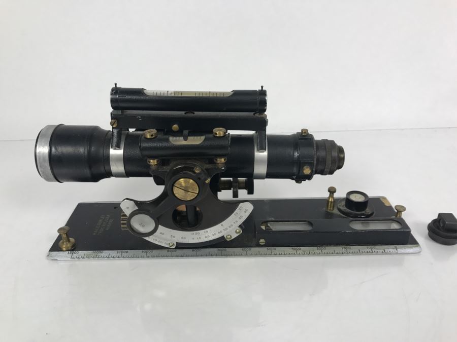 Vintage W. & L.E. Gurley Survey Level Telescope 483192 Princeton PhD Geologist Kenneth Deffeyes [Photo 2]
