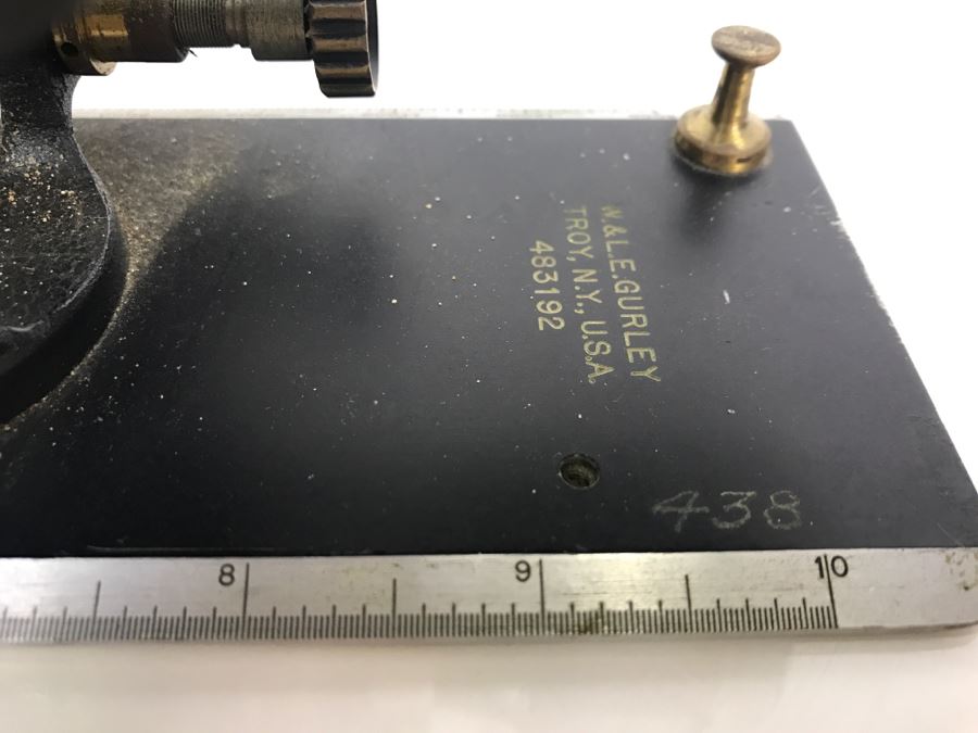 Vintage W. & L.E. Gurley Survey Level Telescope 483192 Princeton PhD Geologist Kenneth Deffeyes [Photo 20]