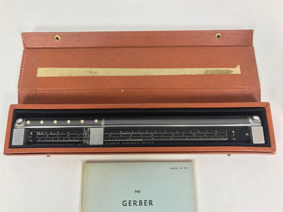 Vintage Gerber Variable Scale With Case And Manual Model TP007100B [Photo 2]