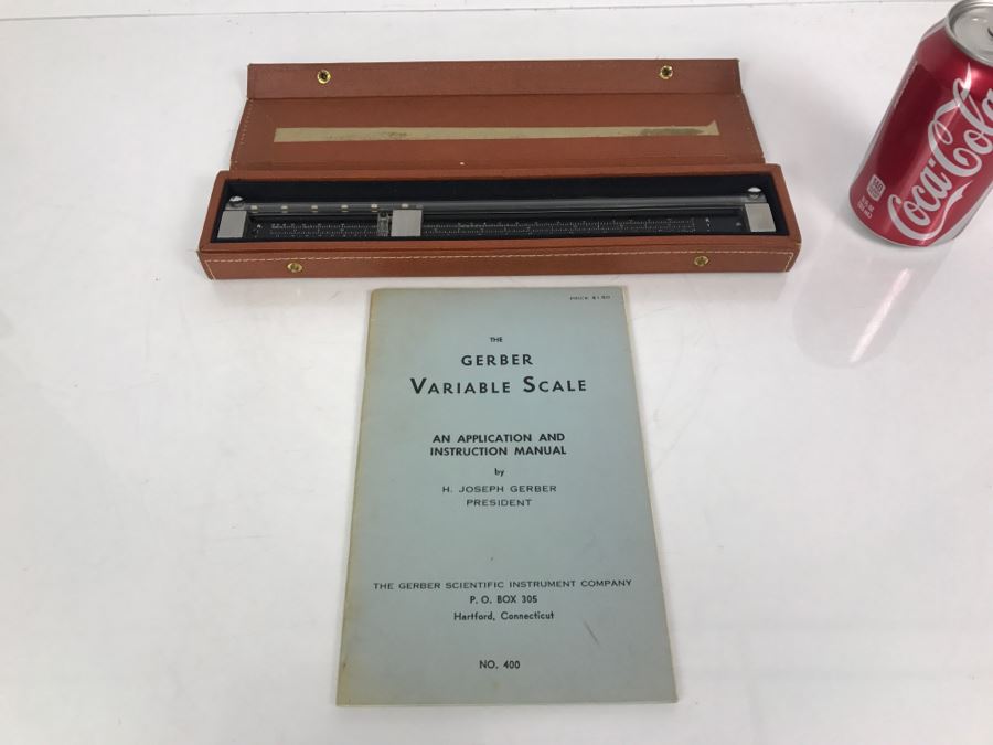 Vintage Gerber Variable Scale With Case And Manual Model TP007100B
