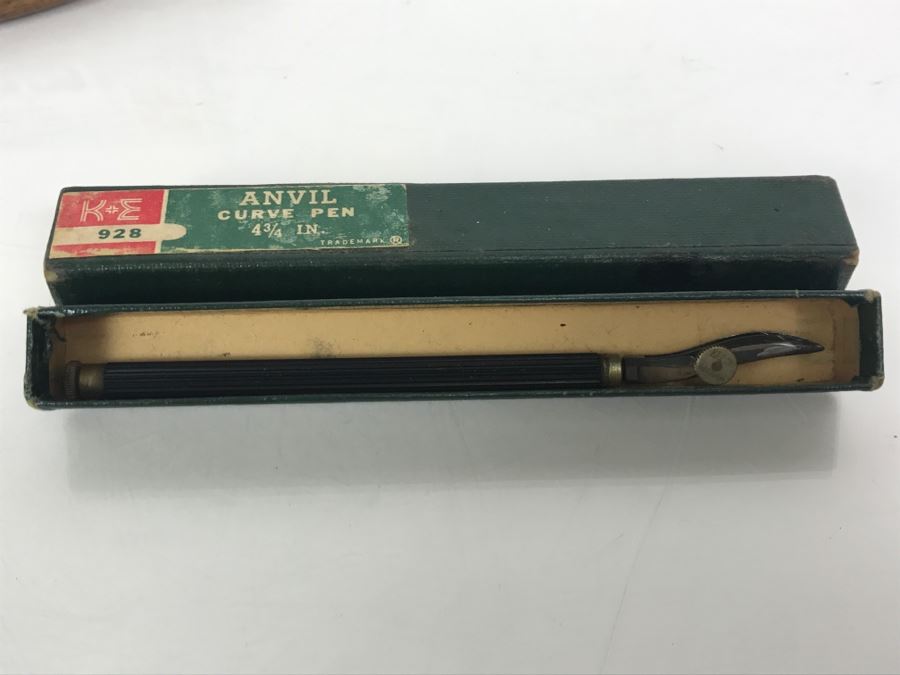 Various Heirloom Drafting Pens Pelikan Graphos Germany K&E Anvil Curve Pen K&E Paragon 'R' Curve Pen Tacro Inc Germany From Princeton PhD Geologist Kenneth Deffeyes See All Photos [Photo 11]