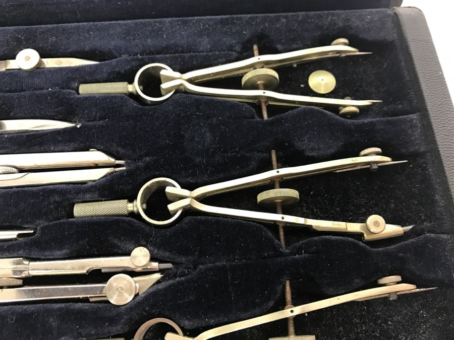 Vintage DIETZGEN Drawing Drafting Instruments In Original Case Princeton PhD Geologist Kenneth Deffeyes [Photo 15]