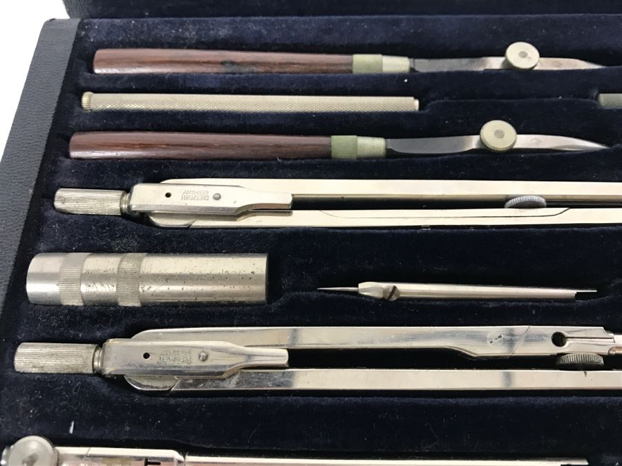 Vintage DIETZGEN Drawing Drafting Instruments In Original Case Princeton PhD Geologist Kenneth Deffeyes [Photo 13]