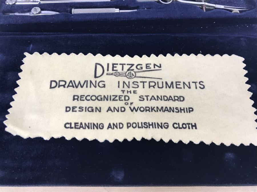 Vintage DIETZGEN Drawing Drafting Instruments In Original Case Princeton PhD Geologist Kenneth Deffeyes [Photo 7]