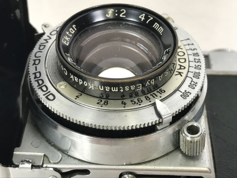 Pair Of Vintage Kodak Retina II Bellows Cameras One With Leather Camera Case [Photo 13]