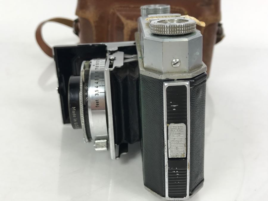Pair Of Vintage Kodak Retina II Bellows Cameras One With Leather Camera Case [Photo 6]