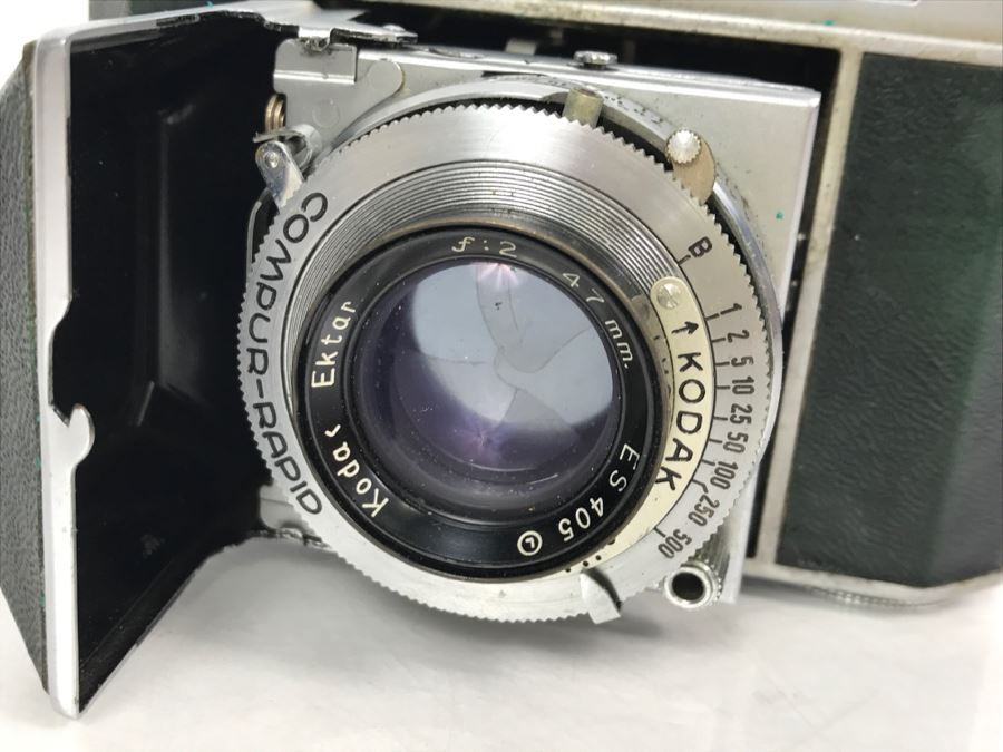 Pair Of Vintage Kodak Retina II Bellows Cameras One With Leather Camera Case [Photo 4]