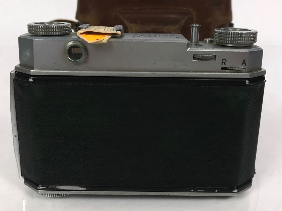 Pair Of Vintage Kodak Retina II Bellows Cameras One With Leather Camera Case [Photo 7]