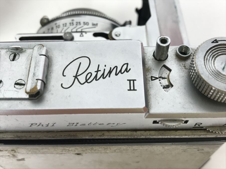 Pair Of Vintage Kodak Retina II Bellows Cameras One With Leather Camera Case [Photo 28]