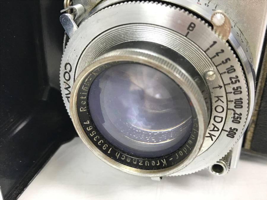 Pair Of Vintage Kodak Retina II Bellows Cameras One With Leather Camera Case [Photo 24]