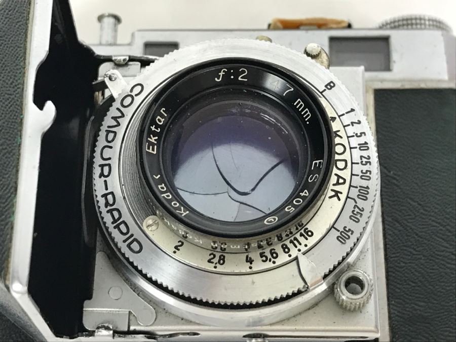 Pair Of Vintage Kodak Retina II Bellows Cameras One With Leather Camera Case [Photo 14]