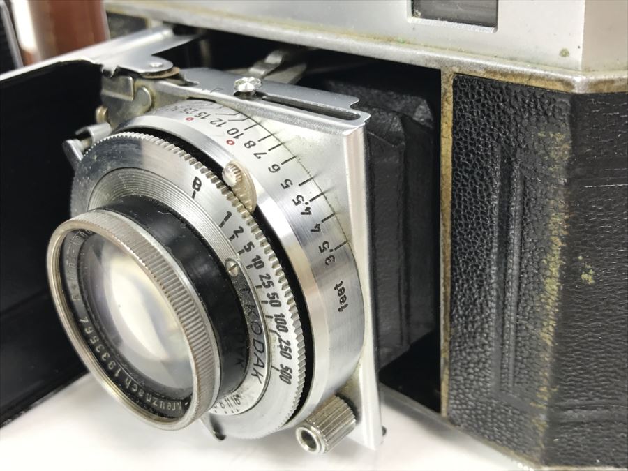 Pair Of Vintage Kodak Retina II Bellows Cameras One With Leather Camera Case [Photo 25]