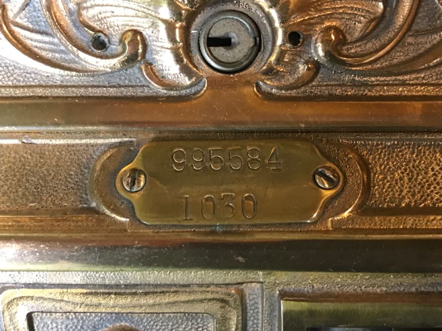 Antique Brass National Cash Register Candy Store Working Professionally Restored Model 1030 SN 995584 With Amount Purchased Top Sign Estimate $600-$900 [Photo 33]