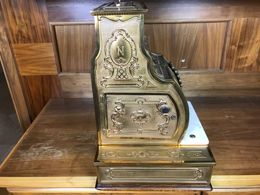 Antique Brass National Cash Register Candy Store Working Professionally Restored Model 1030 SN 995584 With Amount Purchased Top Sign Estimate $600-$900 [Photo 20]