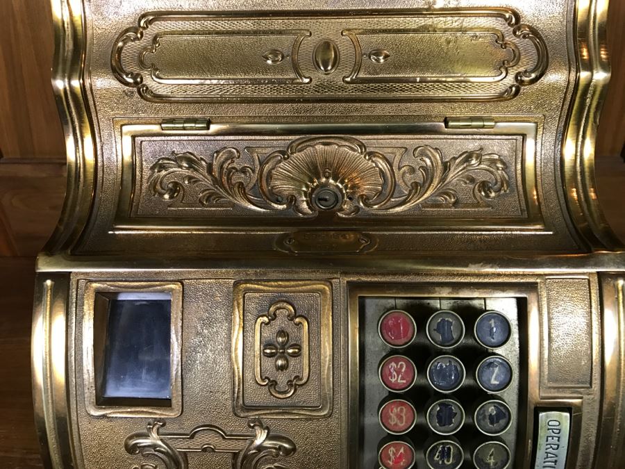 Antique Brass National Cash Register Candy Store Working Professionally Restored Model 1030 SN 995584 With Amount Purchased Top Sign Estimate $600-$900 [Photo 6]