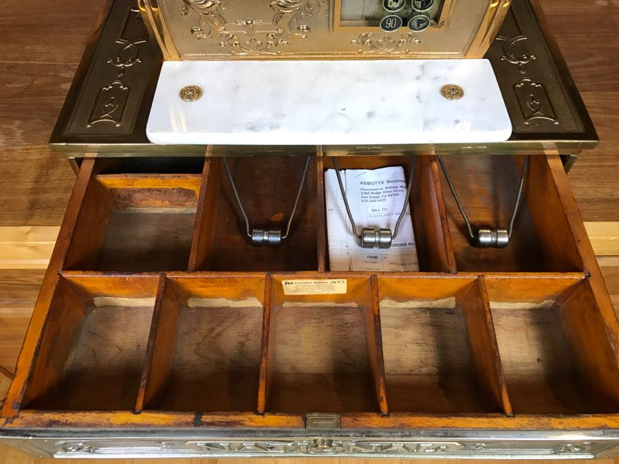 Antique Brass National Cash Register Candy Store Working Professionally Restored Model 1030 SN 995584 With Amount Purchased Top Sign Estimate $600-$900 [Photo 3]