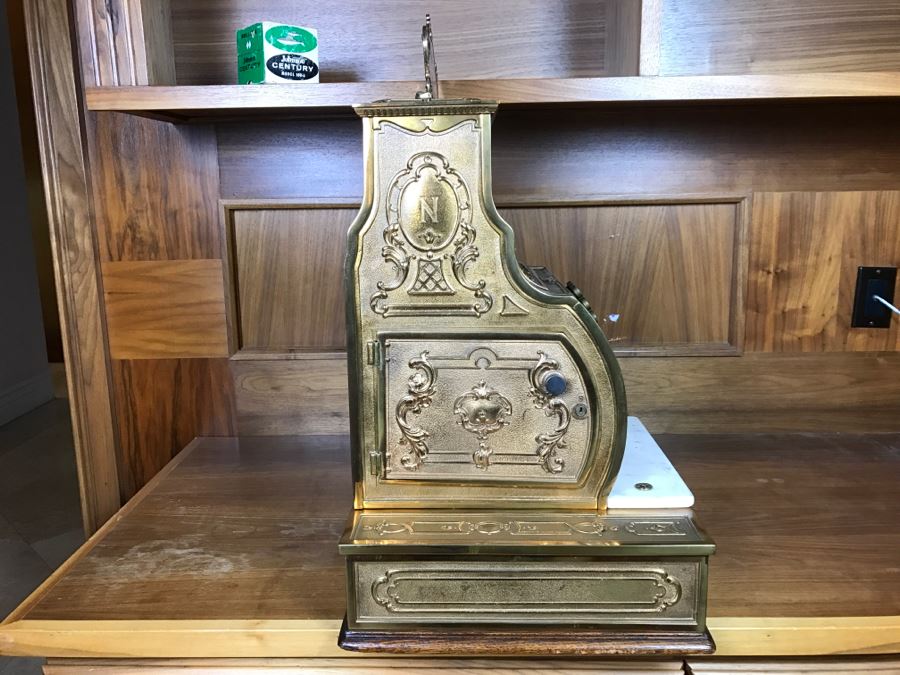 Antique Brass National Cash Register Candy Store Working Professionally Restored Model 1030 SN 995584 With Amount Purchased Top Sign Estimate $600-$900 [Photo 18]