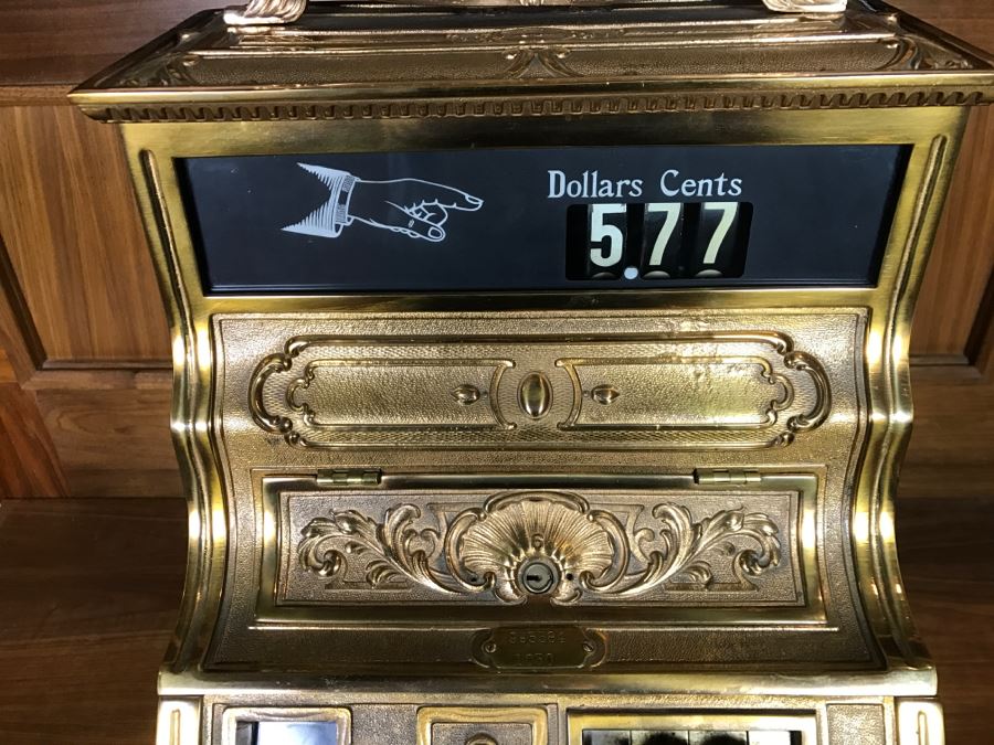 Antique Brass National Cash Register Candy Store Working Professionally Restored Model 1030 SN 995584 With Amount Purchased Top Sign Estimate $600-$900 [Photo 8]
