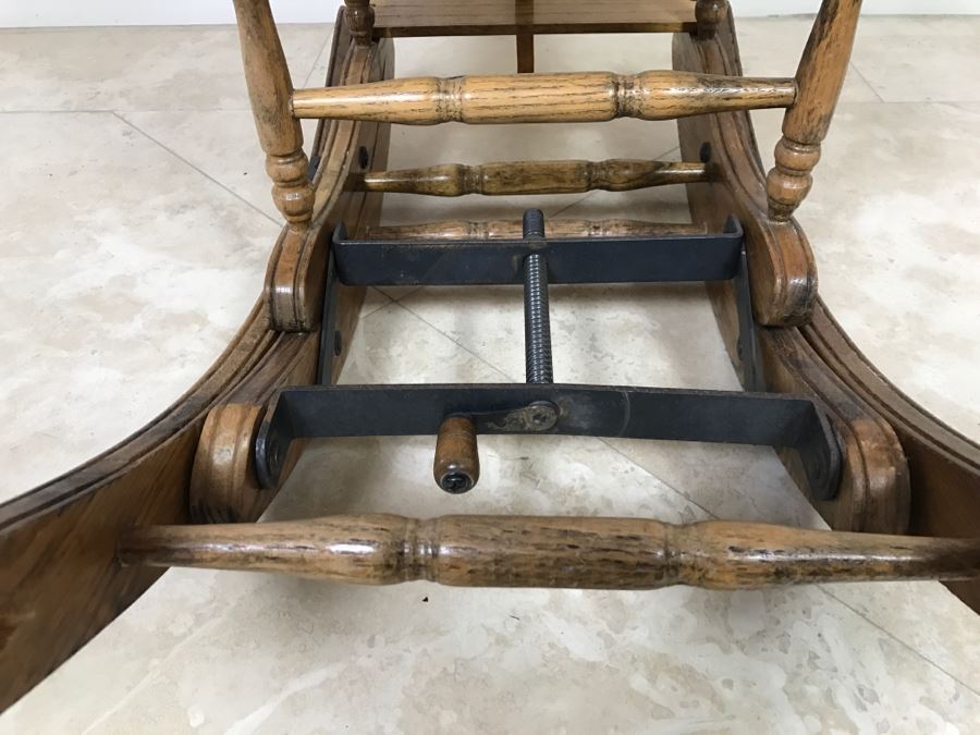 Antique Child's Cane Rocking Chair With Food Tray [Photo 17]