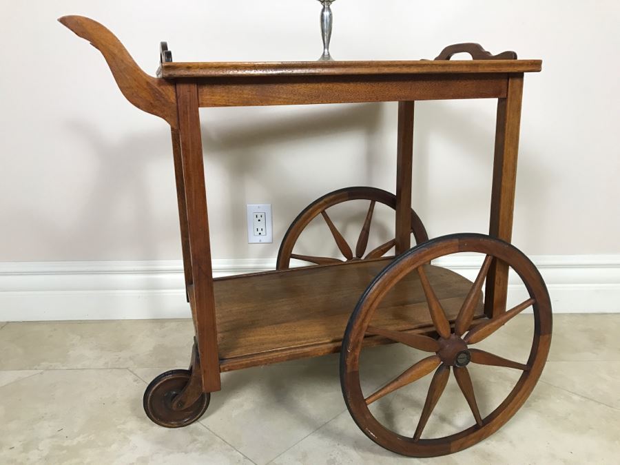 Antique Primitive Tea Bar Cart [Photo 3]