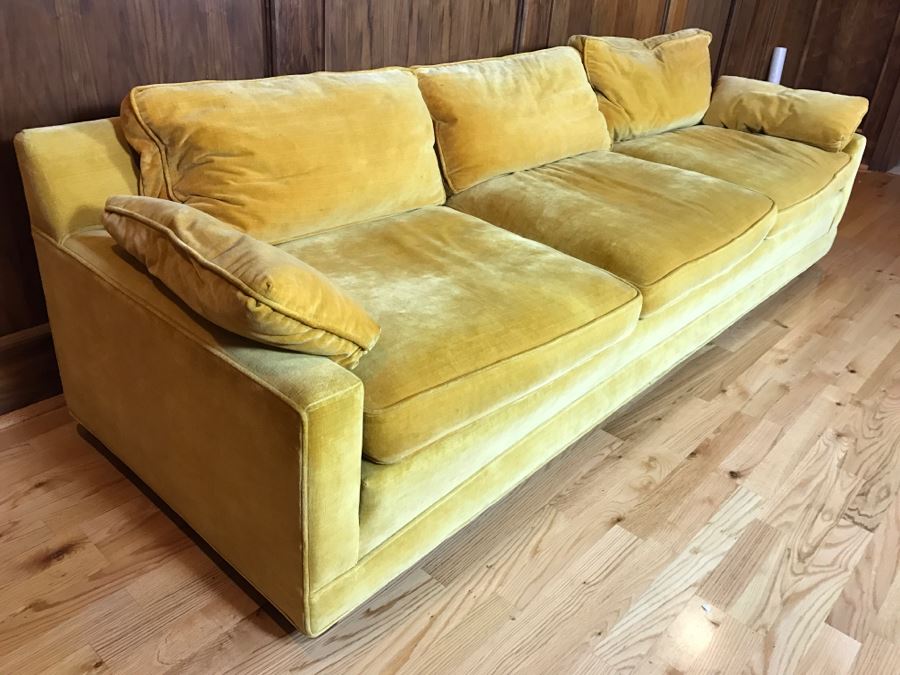 High End W & J Sloane Mid-Century Modern 3-Seat Sofa Couch [Photo 7]