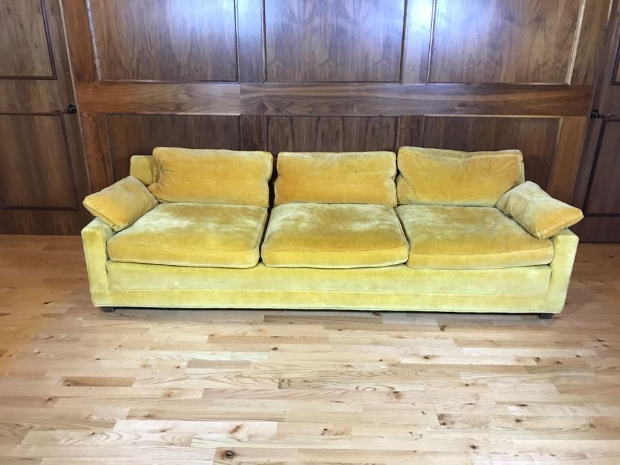 High End W & J Sloane Mid-Century Modern 3-Seat Sofa Couch [Photo 2]