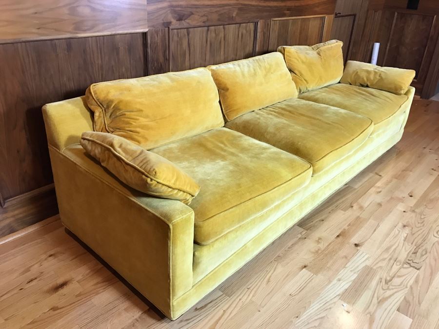 High End W & J Sloane Mid-Century Modern 3-Seat Sofa Couch [Photo 3]