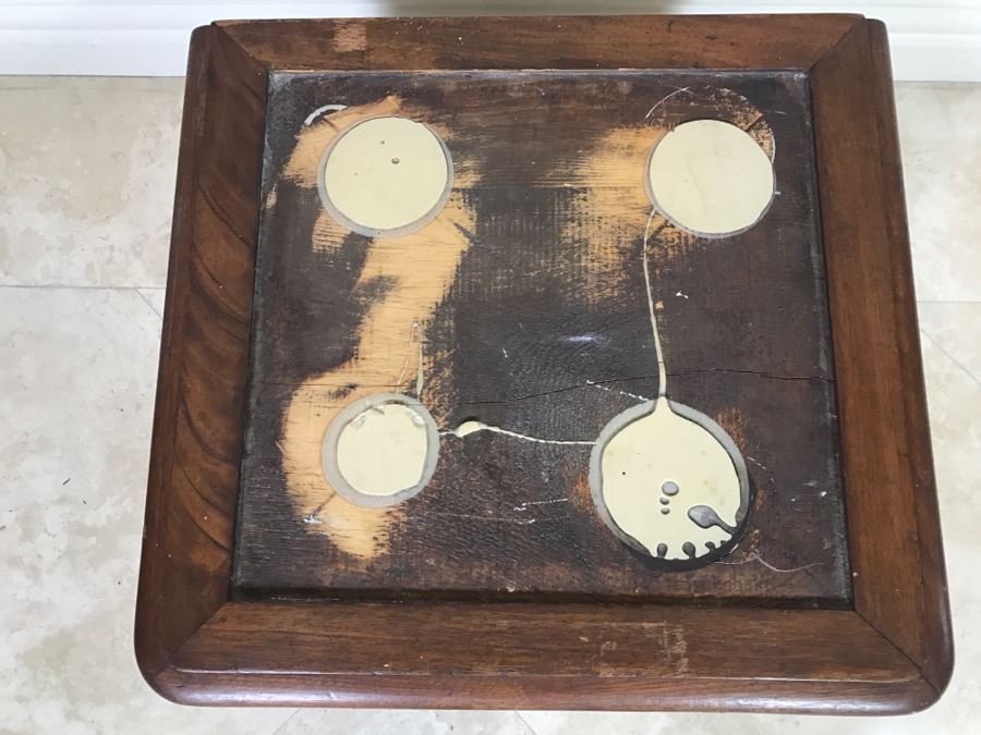 Antique Commode Chair Table - Top Needs Cushion And One Leg Needs Reinforcement - See Photos [Photo 15]