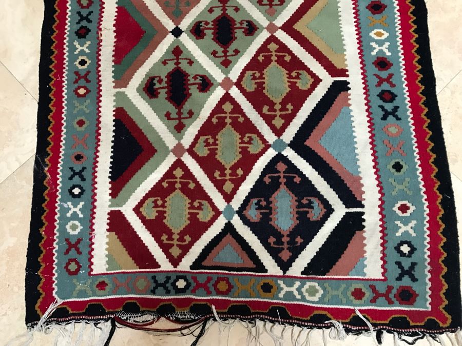 Vintage Hand Knotted Wool Area Rug [Photo 5]