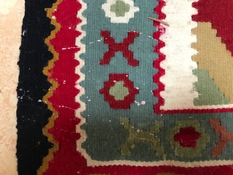 Vintage Hand Knotted Wool Area Rug [Photo 10]