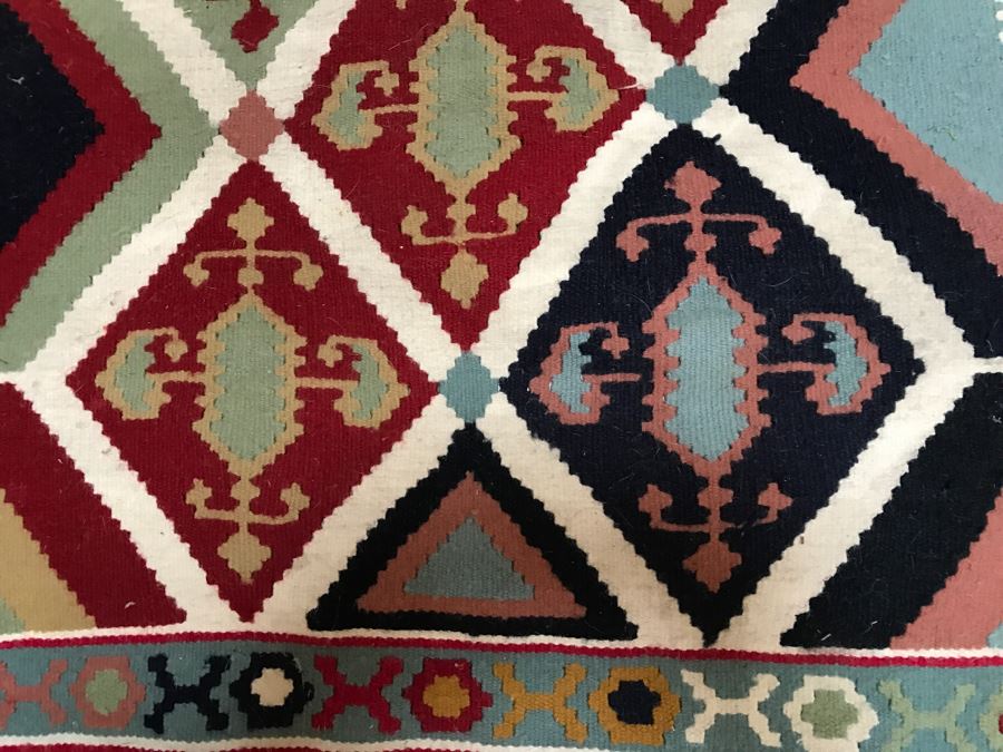 Vintage Hand Knotted Wool Area Rug [Photo 7]