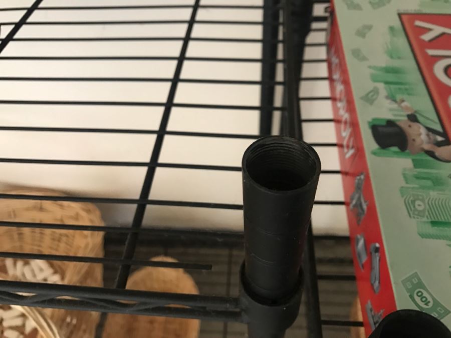 Black Metal Shelving With Items Displayed [Photo 5]