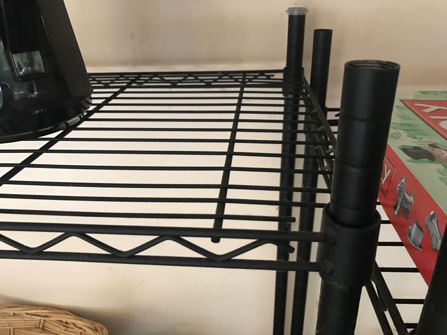 Black Metal Shelving With Items Displayed [Photo 6]