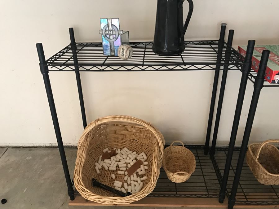 Black Metal Shelving With Items Displayed [Photo 7]