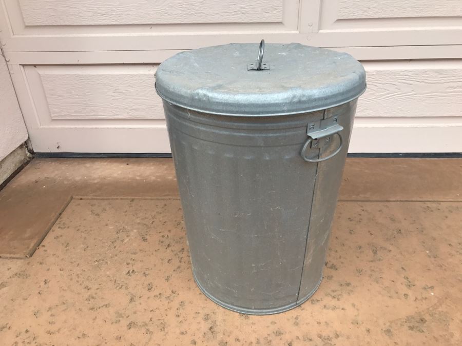 20 Gallon Galvanized Metal Garbage Can