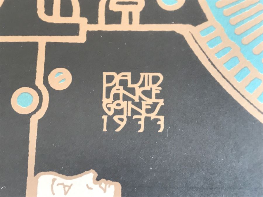 Vintage 1977 David Lance Goines Framed Print Of Berkeley Repertory Theatre [Photo 7]