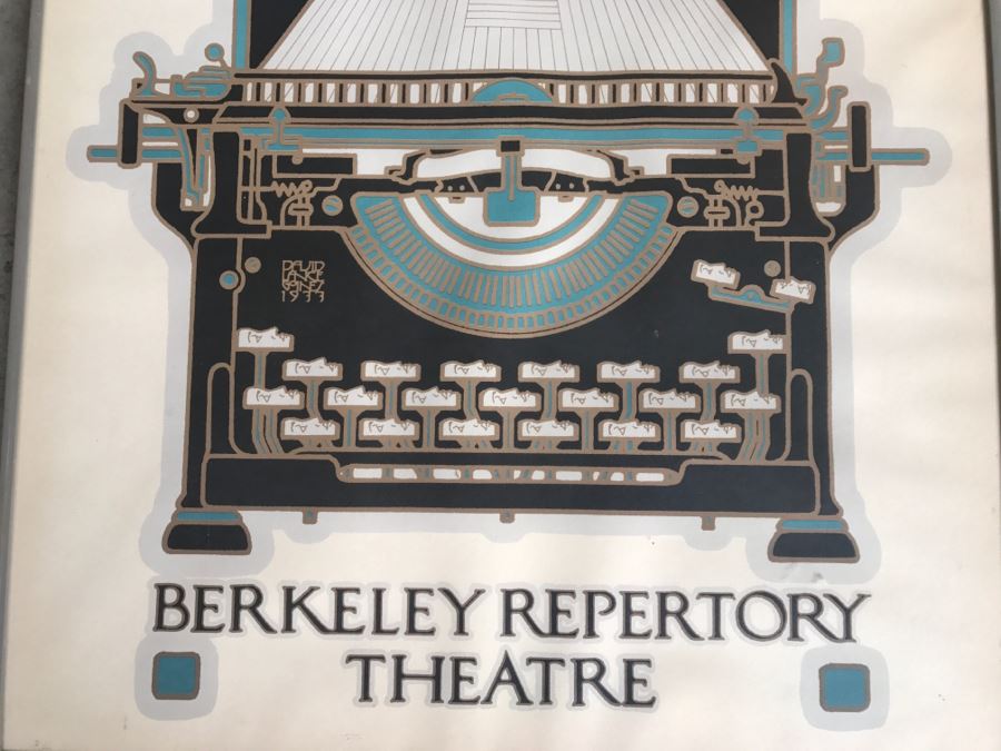 Vintage 1977 David Lance Goines Framed Print Of Berkeley Repertory Theatre [Photo 3]