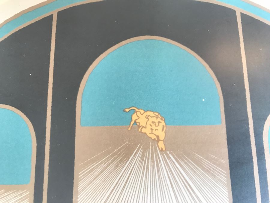 Vintage 1977 David Lance Goines Framed Print Of Berkeley Repertory Theatre [Photo 6]