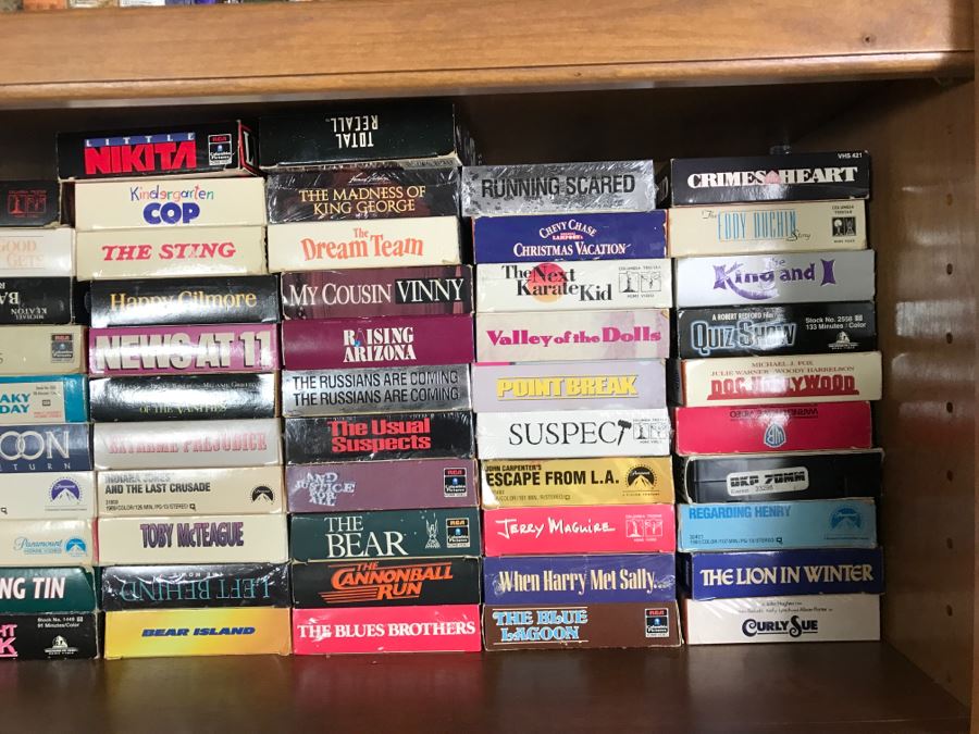 Huge Collection Of VHS Video Cassette Tapes Movies: Doors, Heavy Metal, Shogun, Kids Movies - See All Photos [Photo 28]