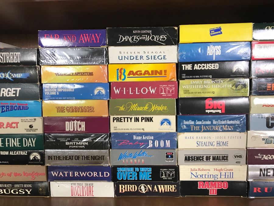 Huge Collection Of VHS Video Cassette Tapes Movies: Doors, Heavy Metal, Shogun, Kids Movies - See All Photos [Photo 22]