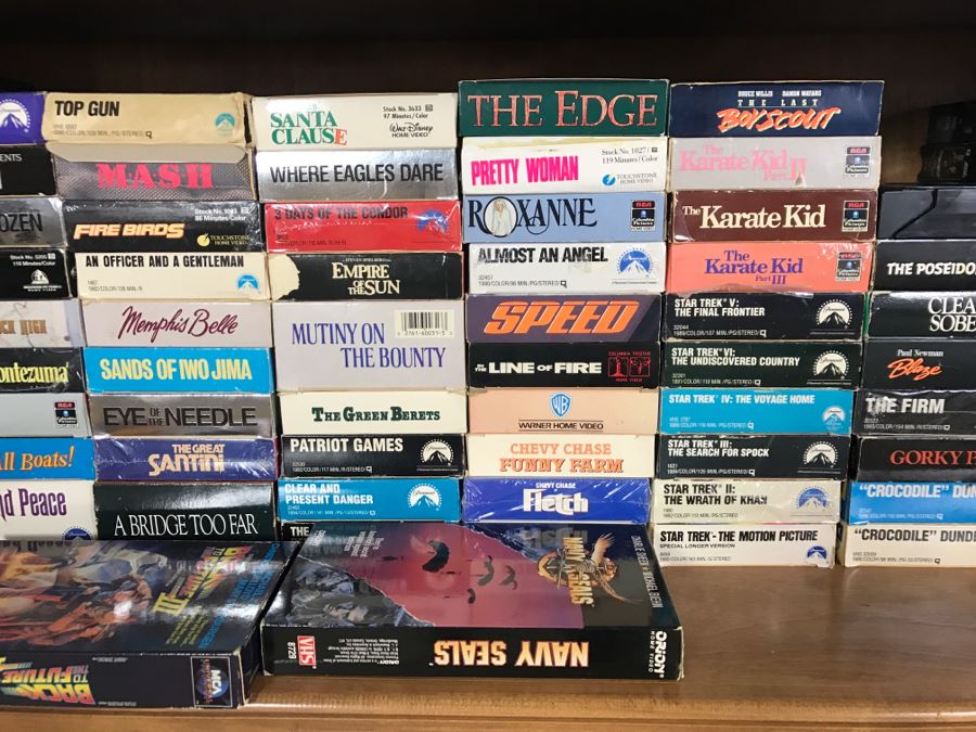 Huge Collection Of VHS Video Cassette Tapes Movies: Doors, Heavy Metal, Shogun, Kids Movies - See All Photos [Photo 19]