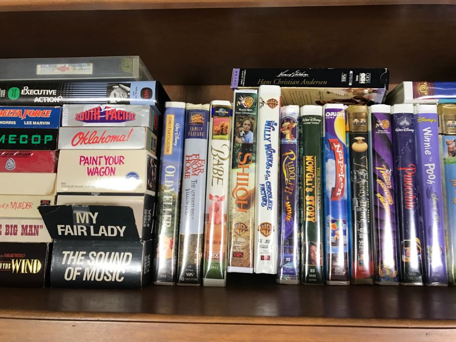 Huge Collection Of VHS Video Cassette Tapes Movies: Doors, Heavy Metal ...