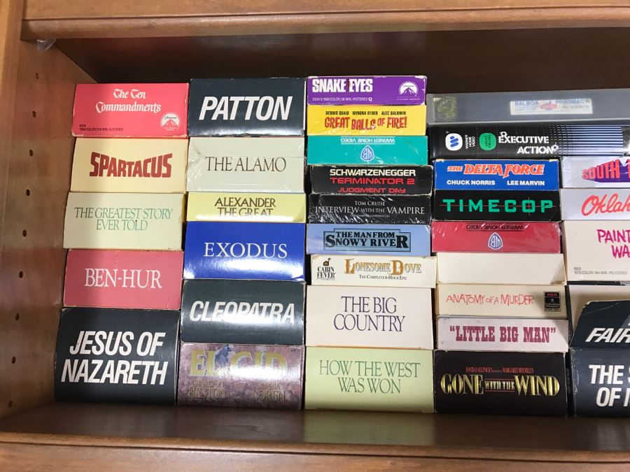 Huge Collection Of VHS Video Cassette Tapes Movies: Doors, Heavy Metal, Shogun, Kids Movies - See All Photos [Photo 32]