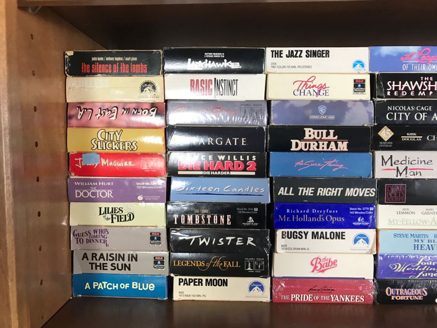 Huge Collection Of VHS Video Cassette Tapes Movies: Doors, Heavy Metal, Shogun, Kids Movies - See All Photos [Photo 25]