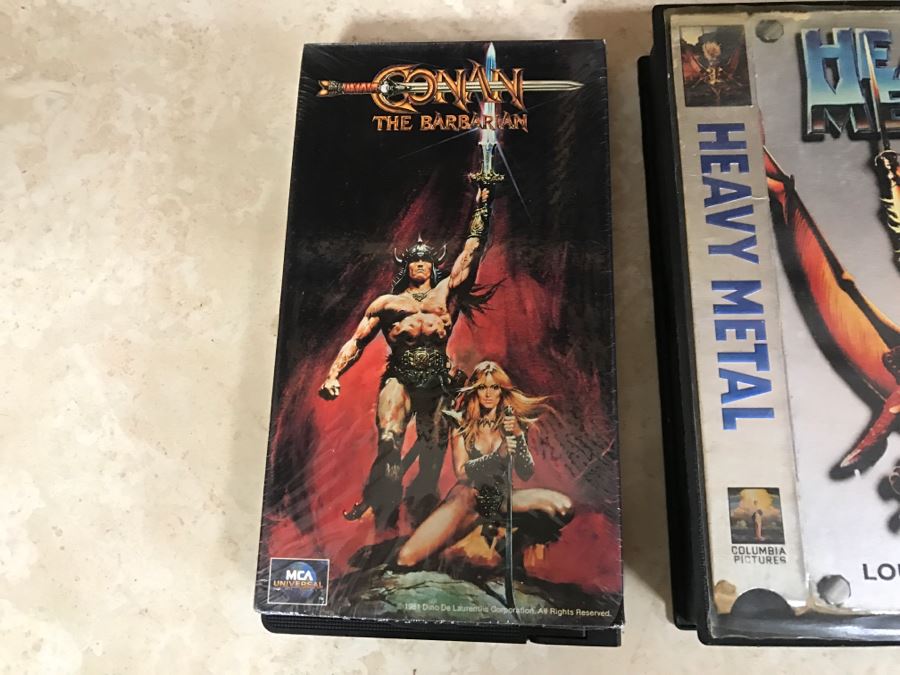 Huge Collection Of VHS Video Cassette Tapes Movies: Doors, Heavy Metal, Shogun, Kids Movies - See All Photos [Photo 5]