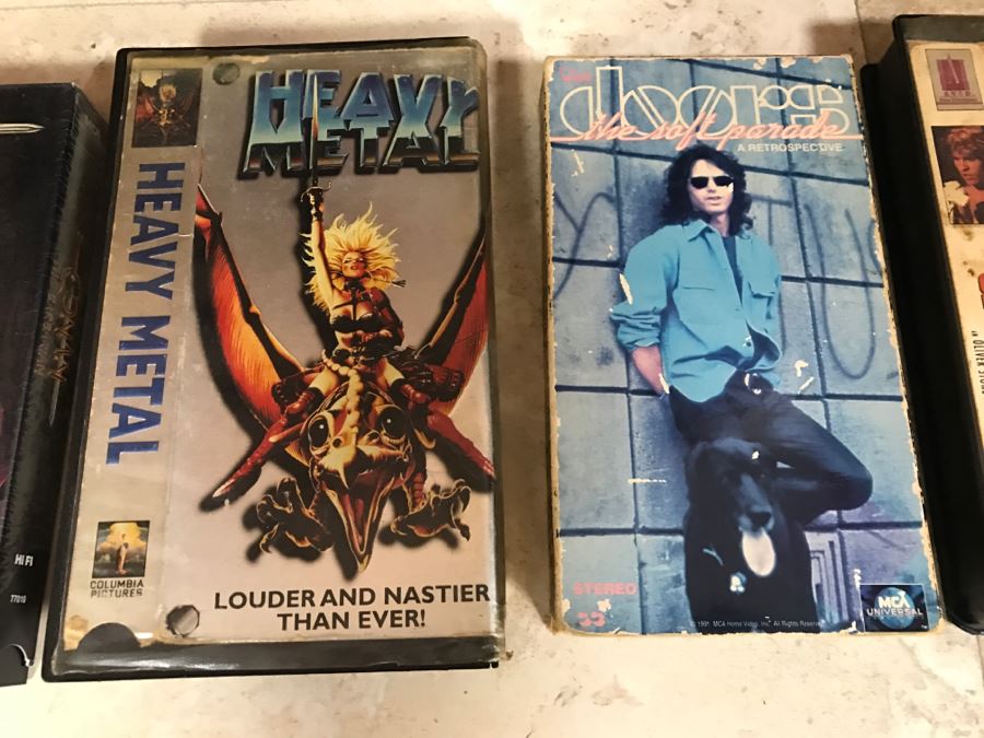 Huge Collection Of VHS Video Cassette Tapes Movies: Doors, Heavy Metal, Shogun, Kids Movies - See All Photos [Photo 6]