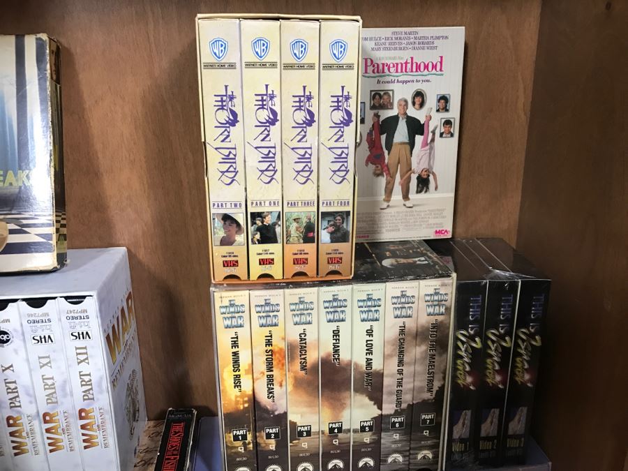 Huge Collection Of VHS Video Cassette Tapes Movies: Doors, Heavy Metal, Shogun, Kids Movies - See All Photos [Photo 12]